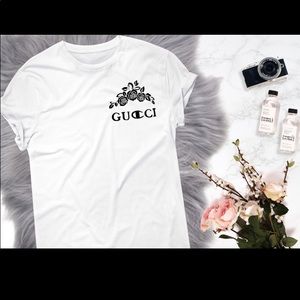 Gucci champion roses logo tee